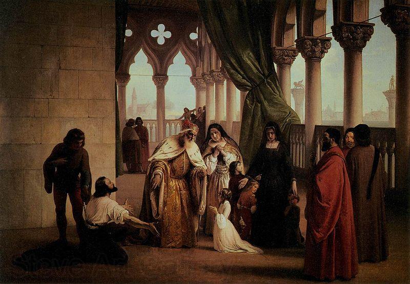 Francesco Hayez The Two Foscari France oil painting art